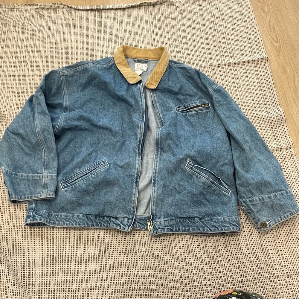 REAL WOMEN’S Denim Zip-Up Work Jacket